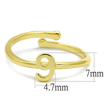 Load image into Gallery viewer, LO4038 - Flash Gold Brass Ring with No Stone