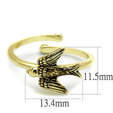 Load image into Gallery viewer, LO4054 - Flash Gold Brass Ring with No Stone