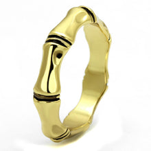 Load image into Gallery viewer, LO4099 - Gold Brass Ring with Epoxy  in Jet