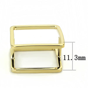 LO4238 - Flash Gold Brass Ring with No Stone