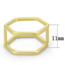 Load image into Gallery viewer, LO4264 - Matte Gold Brass Ring with No Stone