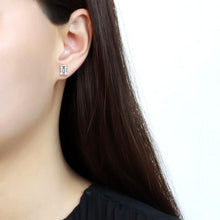 Load image into Gallery viewer, LO4633 - Rhodium Brass Earrings with Cubic  in Clear