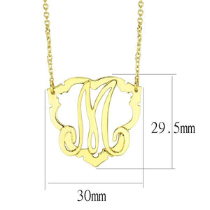 LO4688 - Flash Gold Brass Necklace with No Stone