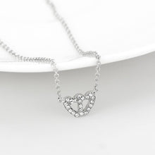 Load image into Gallery viewer, LO4694 - Rhodium Brass Necklace with Top Grade Crystal  in Clear