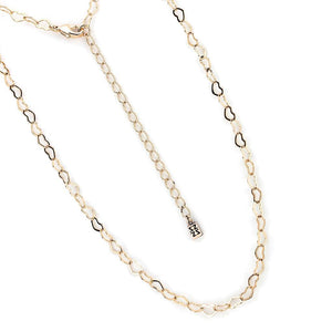 LO4695 - Flash Rose Gold Brass Necklace with No Stone