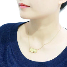 Load image into Gallery viewer, LO4699 - Flash Gold Brass Necklace with Top Grade Crystal  in Clear