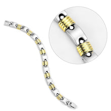 Load image into Gallery viewer, LO4738 - Gold+Rhodium White Metal Bracelet with No Stone