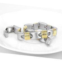 Load image into Gallery viewer, LO4738 - Gold+Rhodium White Metal Bracelet with No Stone