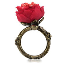 Load image into Gallery viewer, LO4747 - Antique Tone Brass Ring with Assorted in MultiColor