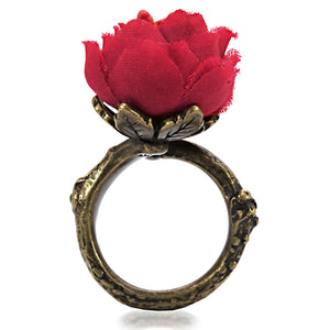 LO4747 - Antique Tone Brass Ring with Assorted in MultiColor