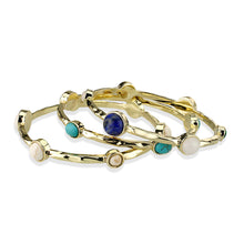 Load image into Gallery viewer, LO4786 - Bangle 64 mm, Brass, Flash Gold, Assorted, Multi Color, N/A
