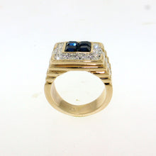 Load image into Gallery viewer, LO5M252 - Ion Gold Plating Brass Ring with Synthetic Glass  in Montana