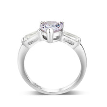 Load image into Gallery viewer, LO5S203- Sterling Silver Ring with CZ In light Amethyst  High Polished( NO Plating)