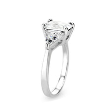 Load image into Gallery viewer, LO5S213- Sterling Silver Ring with CZ In Clear High Polished( NO Plating)