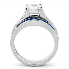 Load image into Gallery viewer, LOA1363 - High polished (no plating) Stainless Steel Ring with AAA Grade CZ  in Multi Color