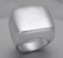Load image into Gallery viewer, LOA845 - Matte Rhodium Brass Ring with No Stone