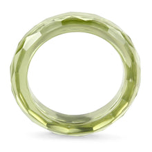 Load image into Gallery viewer, LOS082 -  Stone Ring with AAA Grade CZ  in Olivine color