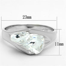 Load image into Gallery viewer, LOS650 - Silver 925 Sterling Silver Ring with AAA Grade CZ  in Clear