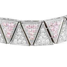 Load image into Gallery viewer, LOS845 - Rhodium 925 Sterling Silver Bracelet with AAA Grade CZ  in Rose