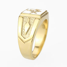 Load image into Gallery viewer, TK1159W - IP Gold(Ion Plating) Stainless Steel Ring with Top Grade Crystal  in Clear