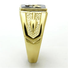 Load image into Gallery viewer, TK1159 - IP Gold(Ion Plating) Stainless Steel Ring with Top Grade Crystal  in Clear