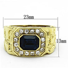 Load image into Gallery viewer, TK1192 - IP Gold(Ion Plating) Stainless Steel Ring with Top Grade Crystal  in Montana