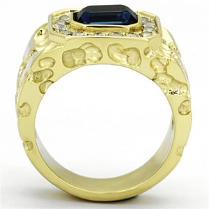 TK1192 - IP Gold(Ion Plating) Stainless Steel Ring with Top Grade Crystal  in Montana