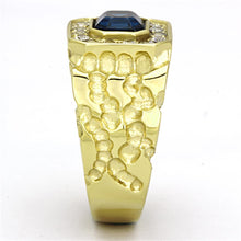 Load image into Gallery viewer, TK1192 - IP Gold(Ion Plating) Stainless Steel Ring with Top Grade Crystal  in Montana