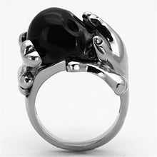 Load image into Gallery viewer, TK1206 - Two-Tone IP Black Stainless Steel Ring with Epoxy  in Jet