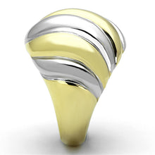 Load image into Gallery viewer, TK1219 - Two-Tone IP Gold (Ion Plating) Stainless Steel Ring with No Stone