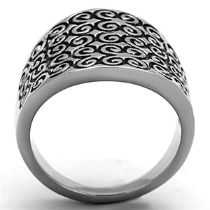 TK1329 - High polished (no plating) Stainless Steel Ring with No Stone