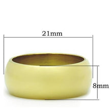 Load image into Gallery viewer, TK1391 - IP Gold(Ion Plating) Stainless Steel Ring with No Stone