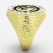 Load image into Gallery viewer, TK1404 IP Gold(Ion Plating) Stainless Steel Ring with Top Grade Crystal in Clear