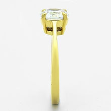 Load image into Gallery viewer, TK1405 - IP Gold(Ion Plating) Stainless Steel Ring with AAA Grade CZ  in Clear