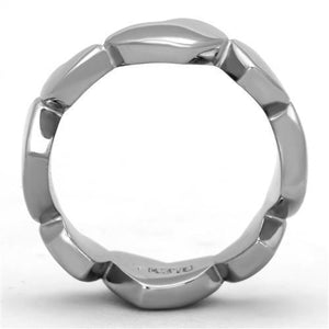 TK1433 - High polished (no plating) Stainless Steel Ring with No Stone