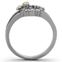 Load image into Gallery viewer, TK1434 - Two-Tone IP Gold (Ion Plating) Stainless Steel Ring with AAA Grade CZ  in Clear