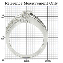 Load image into Gallery viewer, TK1494 - High polished (no plating) Stainless Steel Ring with AAA Grade CZ  in Jet