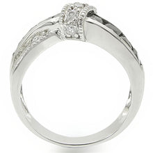 Load image into Gallery viewer, TK1494 - High polished (no plating) Stainless Steel Ring with AAA Grade CZ  in Jet