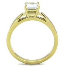 Load image into Gallery viewer, TK1511 - IP Gold(Ion Plating) Stainless Steel Ring with AAA Grade CZ  in Clear