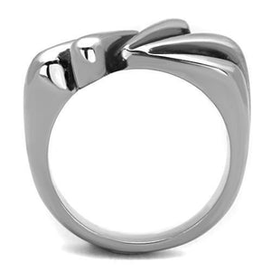 TK1520 - High polished (no plating) Stainless Steel Ring with No Stone