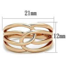 Load image into Gallery viewer, TK1696 - IP Rose Gold(Ion Plating) Stainless Steel Ring with No Stone