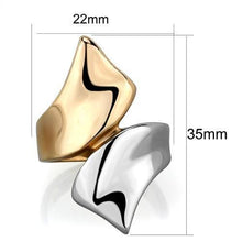 Load image into Gallery viewer, TK1793 - Two-Tone IP Rose Gold Stainless Steel Ring with No Stone