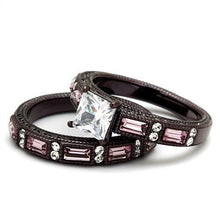 Load image into Gallery viewer, TK1829DC - IP Dark Brown (IP coffee) Stainless Steel Ring with AAA Grade CZ  in Clear