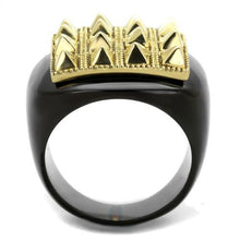 Load image into Gallery viewer, TK1842 - IP Gold+ IP Black (Ion Plating) Stainless Steel Ring with No Stone