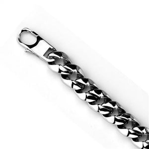 TK1975 - High polished (no plating) Stainless Steel Bracelet with No Stone