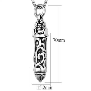 TK1982 - High polished (no plating) Stainless Steel Necklace with No Stone