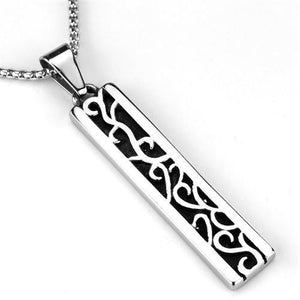 TK2007 - High polished (no plating) Stainless Steel Necklace with No Stone