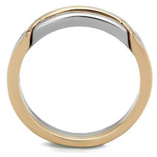 Load image into Gallery viewer, TK2031 - Two-Tone IP Rose Gold Stainless Steel Ring with No Stone