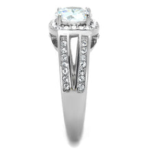 Load image into Gallery viewer, TK2043 - High polished (no plating) Stainless Steel Ring with AAA Grade CZ  in Clear