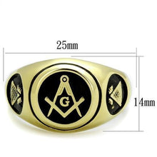 Load image into Gallery viewer, TK2050 - IP Gold(Ion Plating) Stainless Steel Ring with No Stone